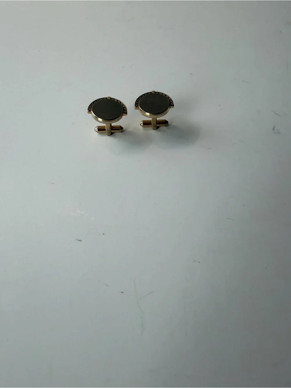 Two Pairs Of Vintage Hickok USA Cufflinks Gold/ Silver Tone